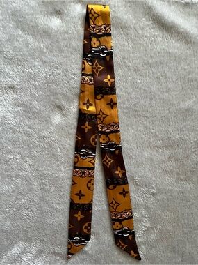 Monogram Print Twilly Scarf